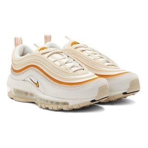 Nike Off-White & Orange Air Max 97 Sneakers, size 9